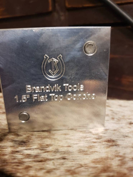 1.5 Inch 2 Part Flat-top Concho Forming Die