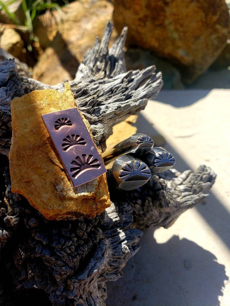 Santa fe Sunset-Metal Stamp