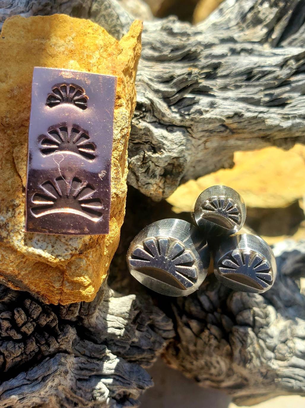 Santa fe Sunset-Metal Stamp