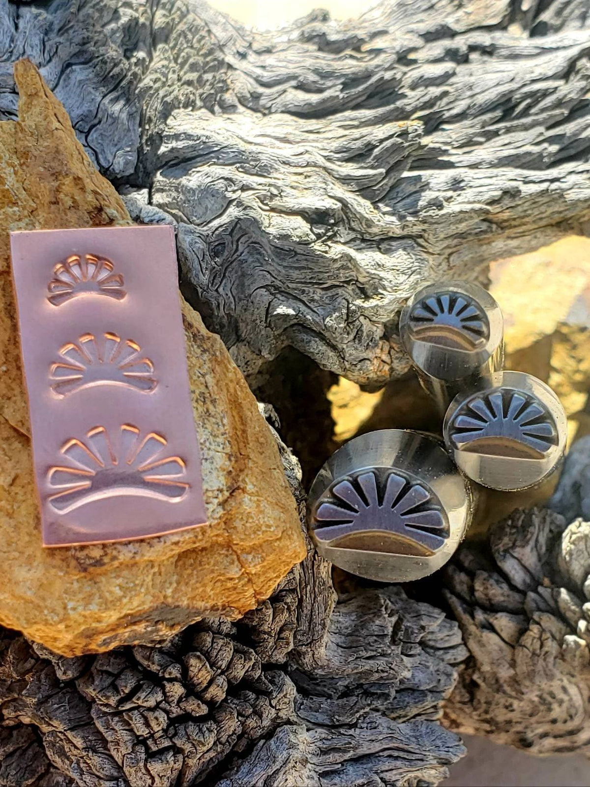 Santa fe Sunset-Metal Stamp