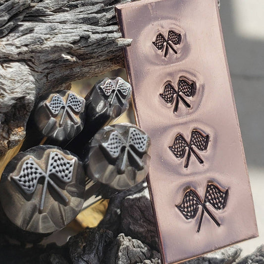 Checkered Flag- Metal Stamp