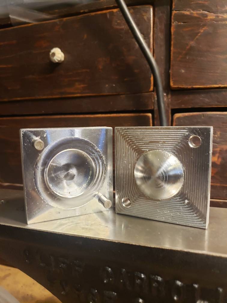 2 Inch 2 Part Concho Forming Die