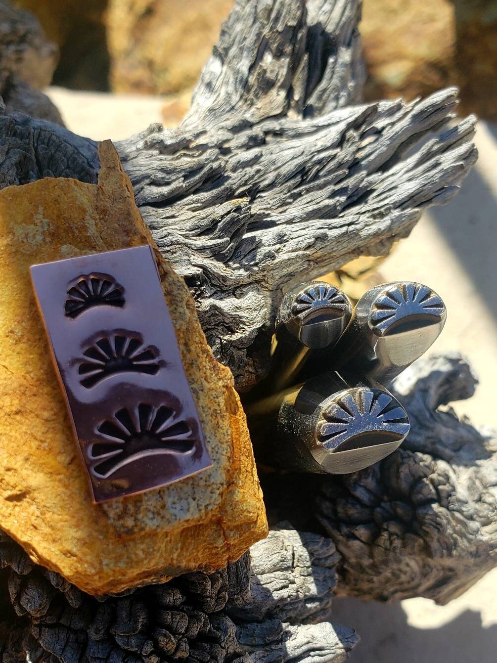 Santa fe Sunset-Metal Stamp