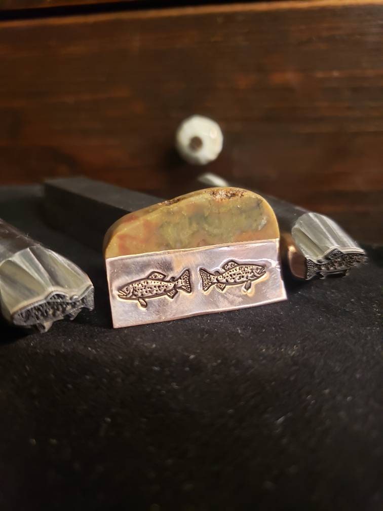 TROUT Metal Stamp