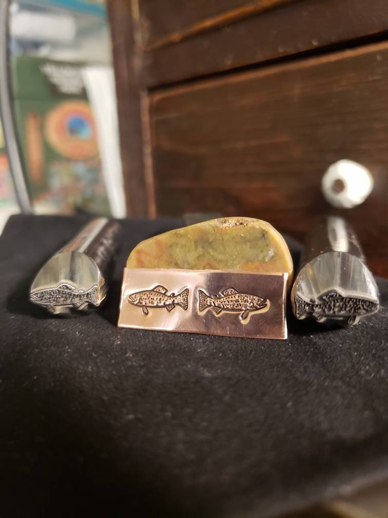 TROUT Metal Stamp