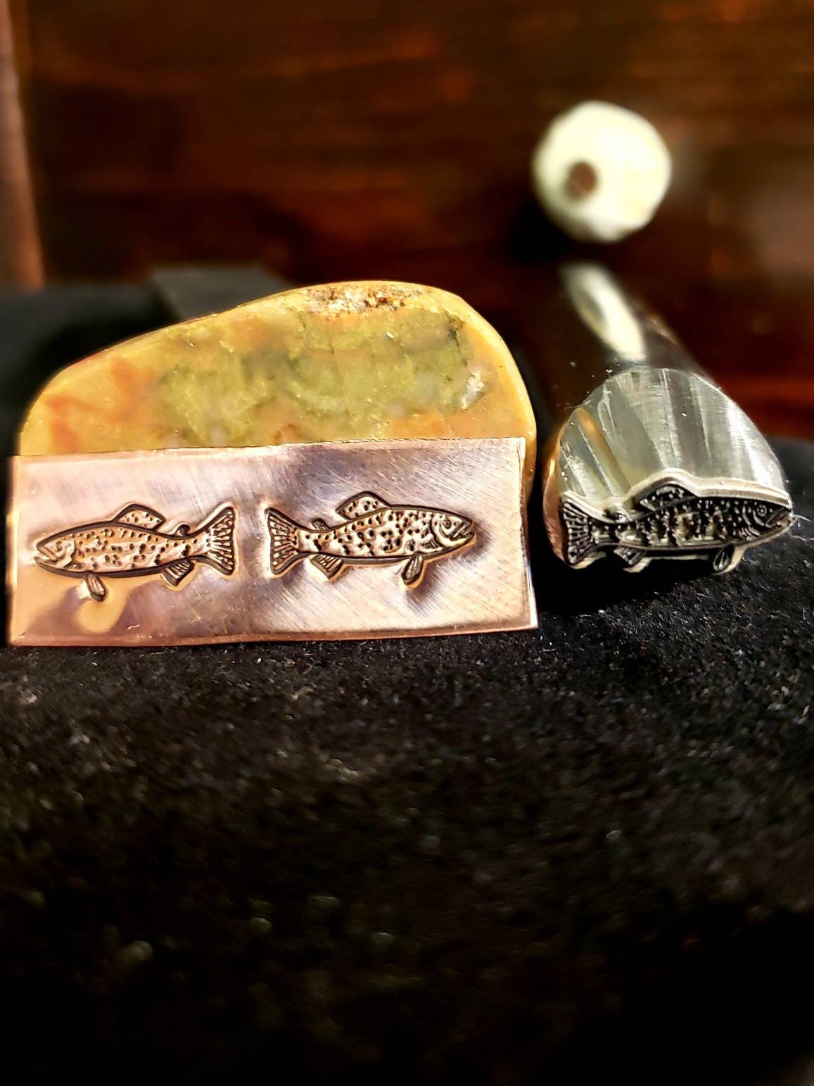 TROUT Metal Stamp