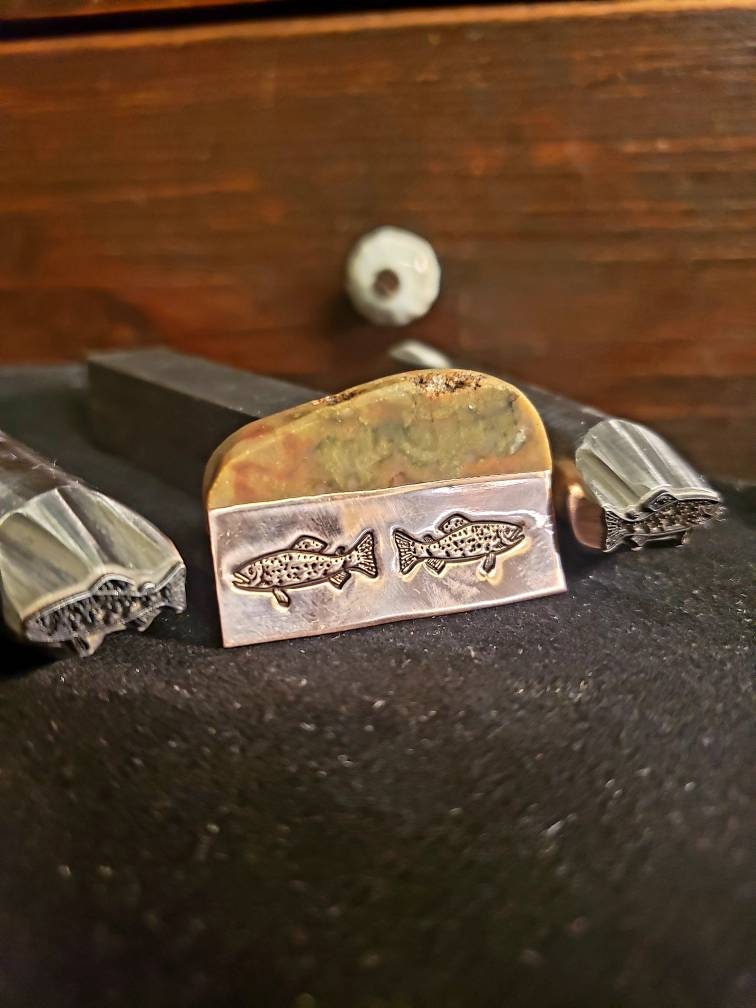 TROUT Metal Stamp