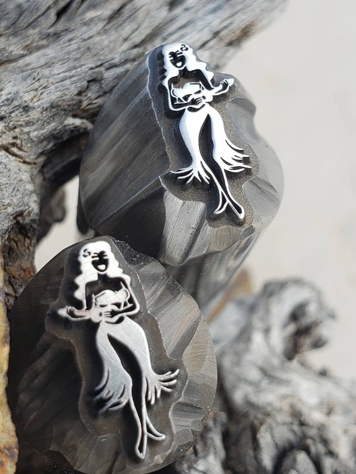 Hula Girl Metal Stamp