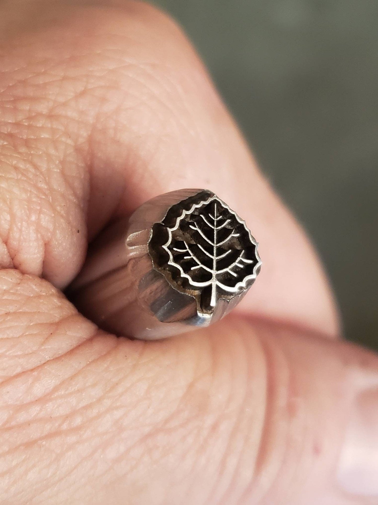 Aspen Leaf-Metal Stamp