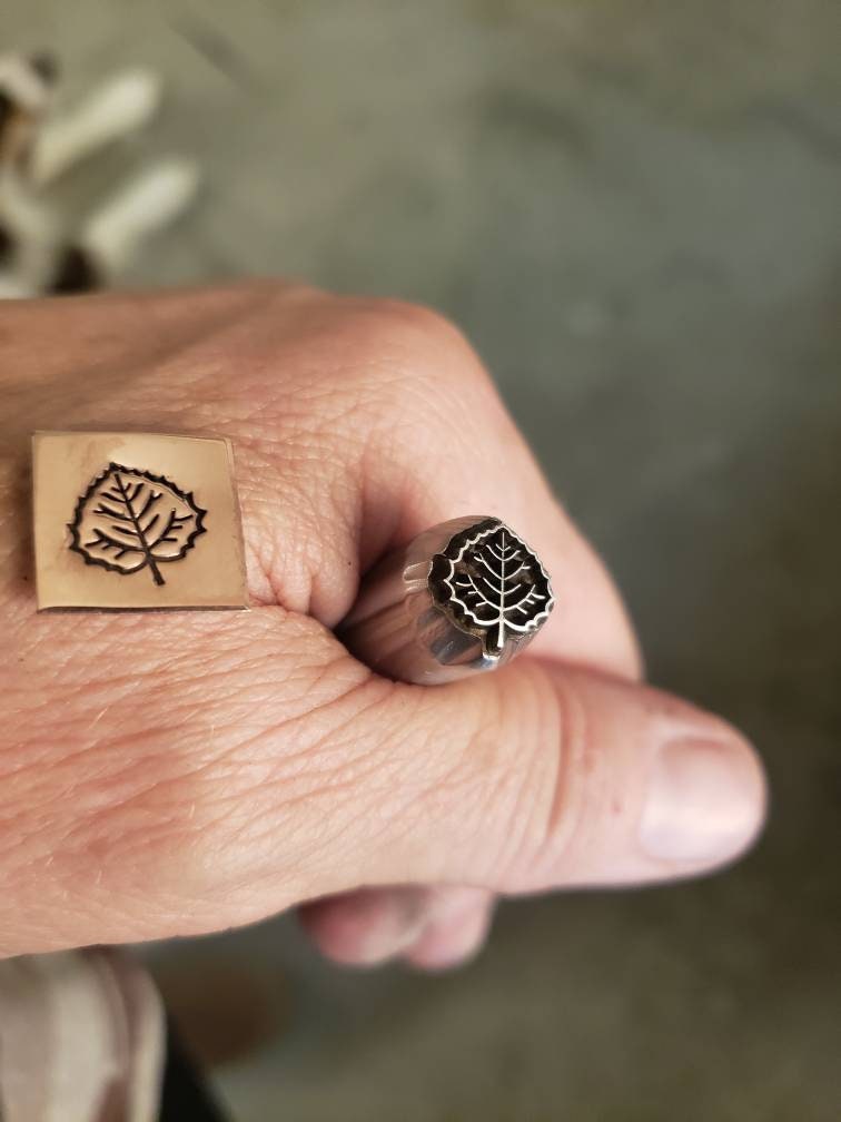 Aspen Leaf-Metal Stamp