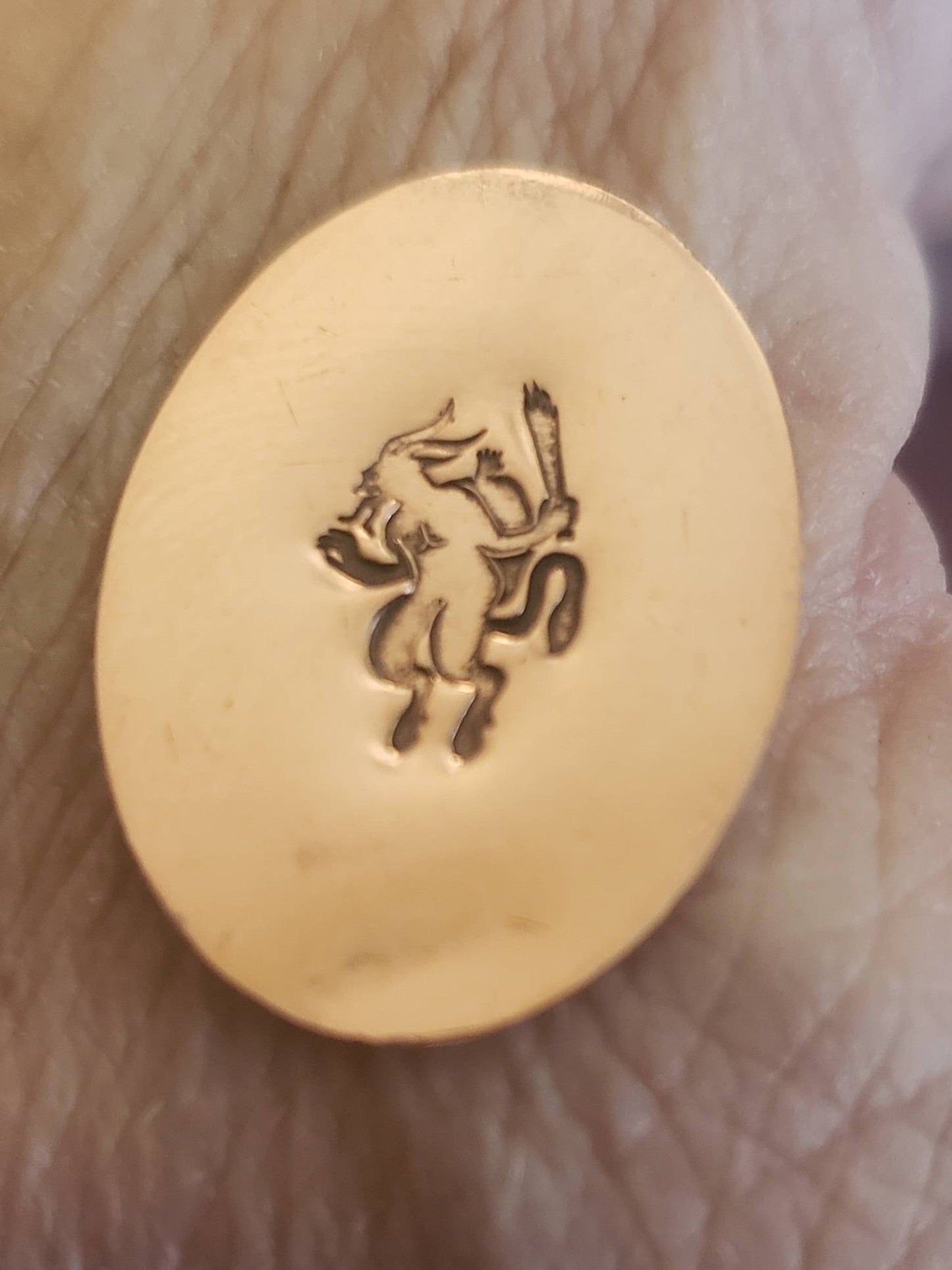 Krampus Metal Stamp