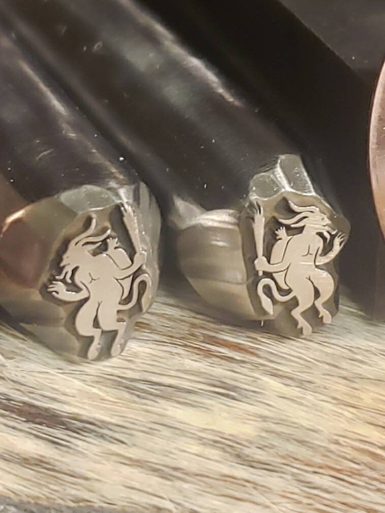 Krampus Metal Stamp