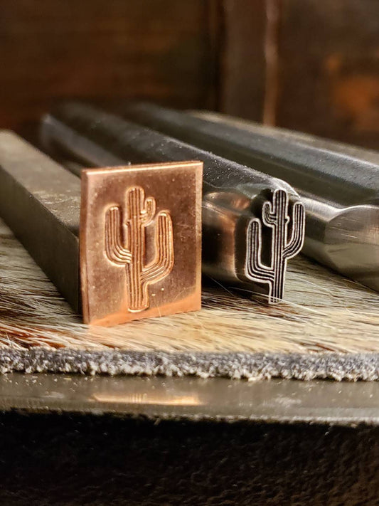 Saguaro Cactus Metal Stamp, High-Carbon Steel