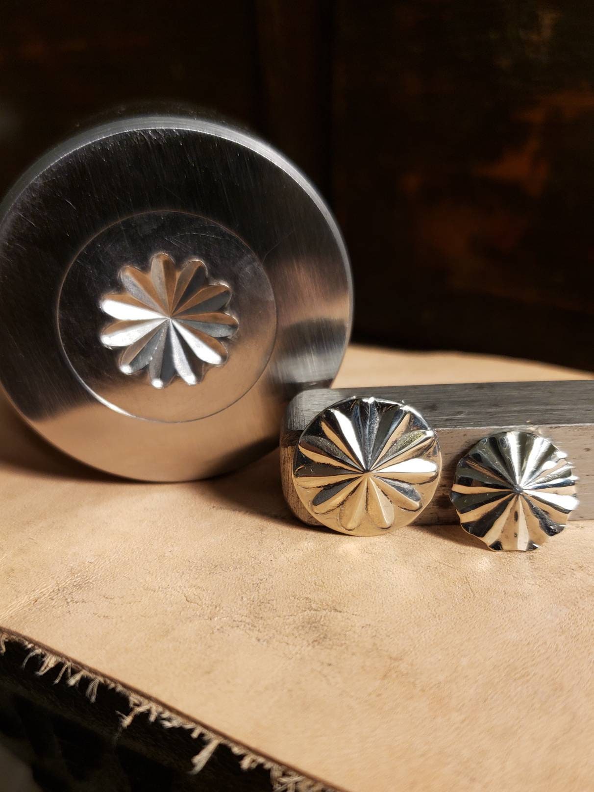 Impression Dies - Chimayo Concho-2 SIZES AVAILABLE- 1.5"/1" And SETS