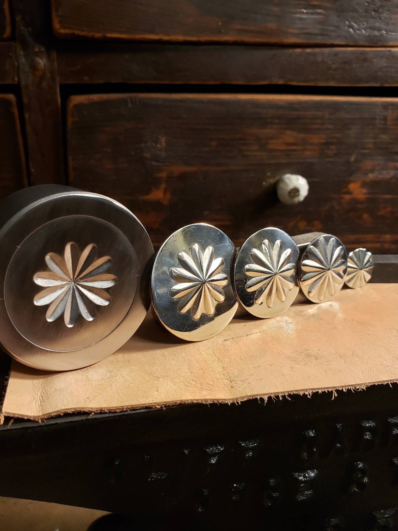 Impression Dies - Chimayo Concho-2 SIZES AVAILABLE- 1.5"/1" And SETS
