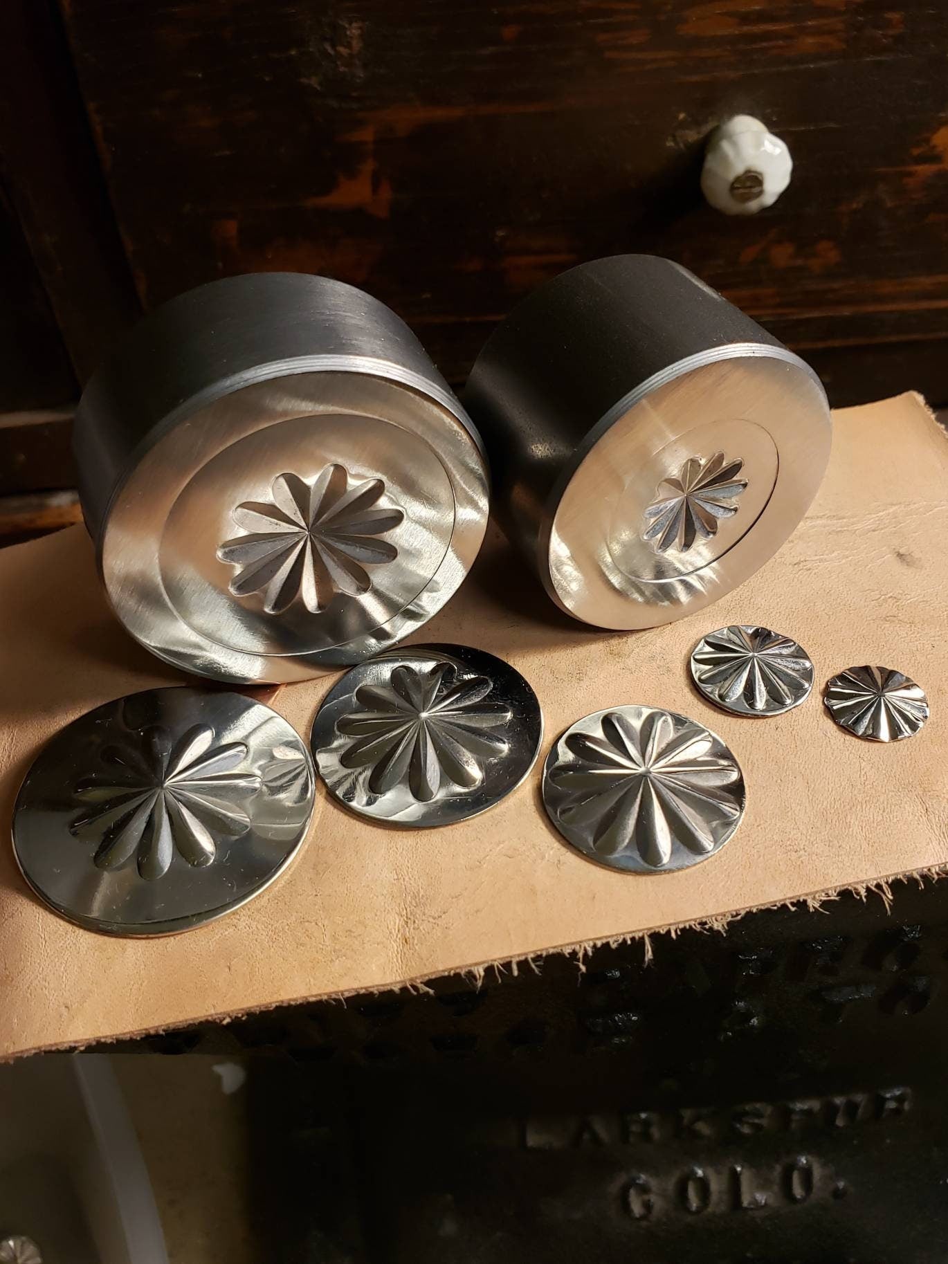 Impression Dies - Chimayo Concho-2 SIZES AVAILABLE- 1.5"/1" And SETS