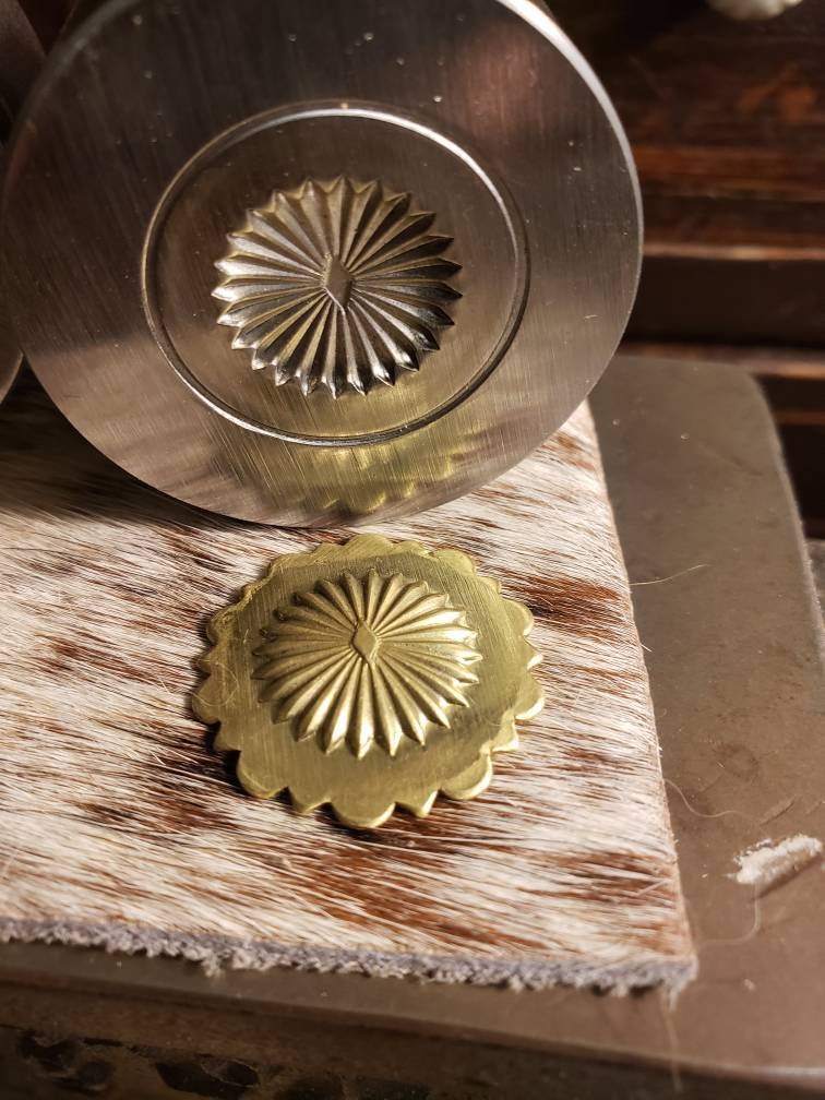 Impression Dies - Southwest Diamond Concho-3 SIZES AVAILABLE- 2 inch 1.5 inch/1 inch And SETS