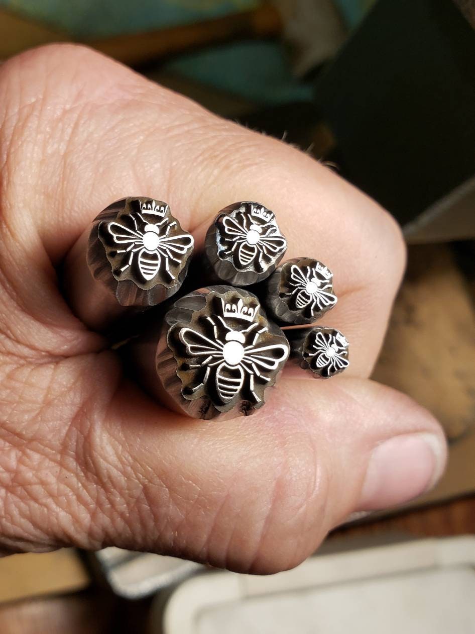 Queen Bee- Metal Stamp