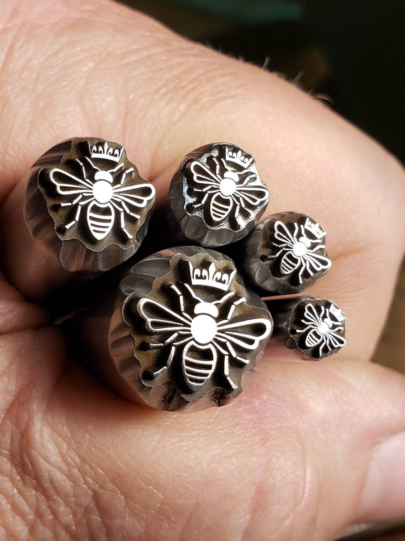 Queen Bee- Metal Stamp