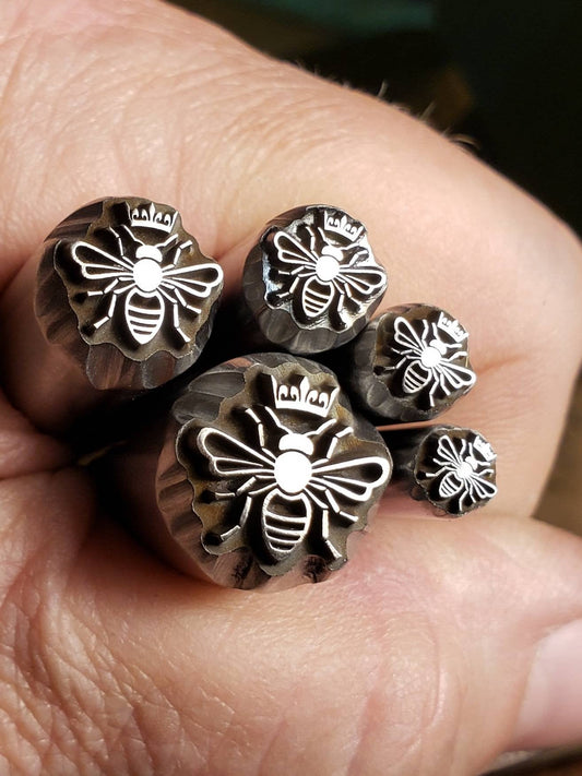 Queen Bee- Metal Stamp