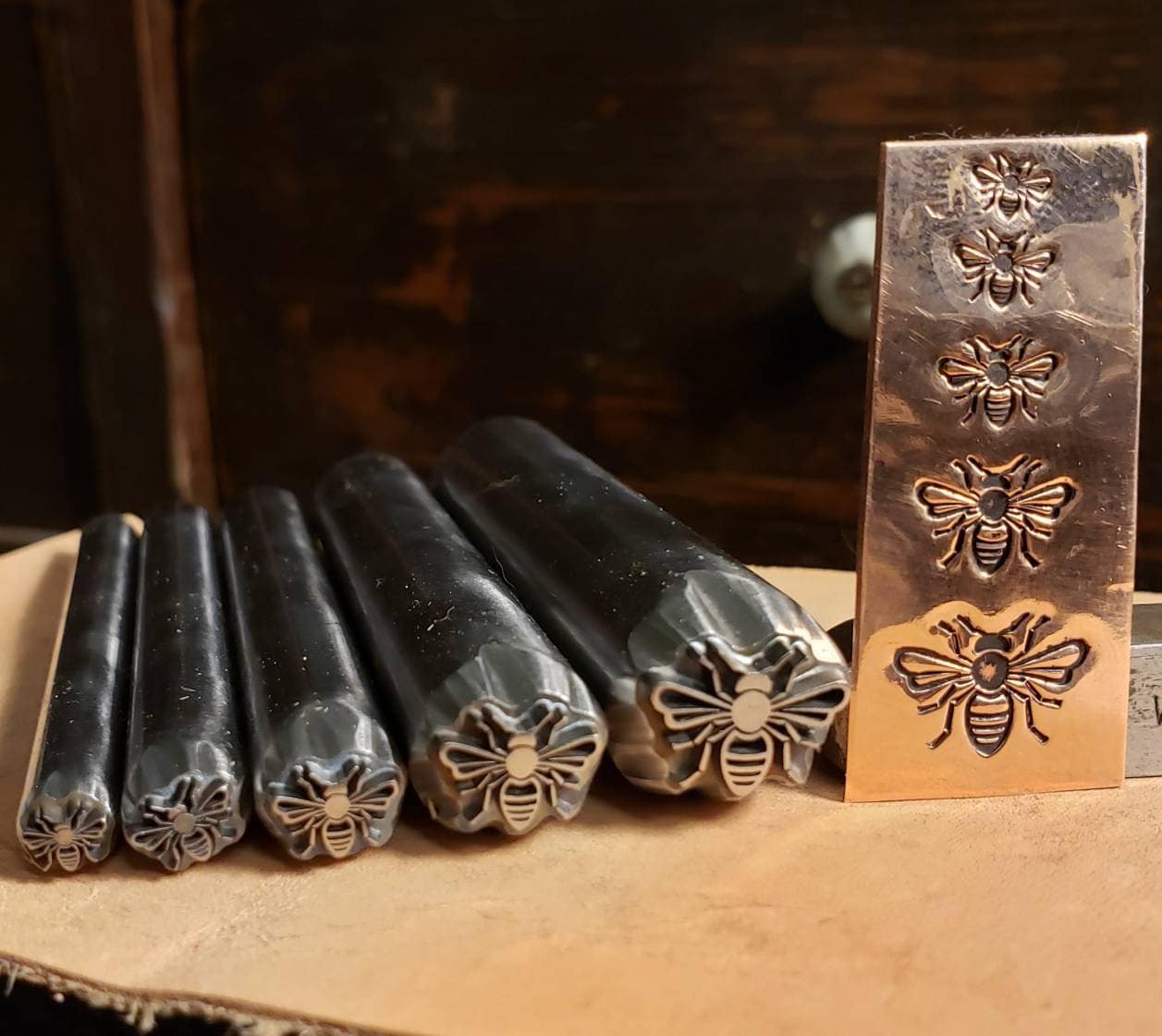 Bee- Metal Stamp