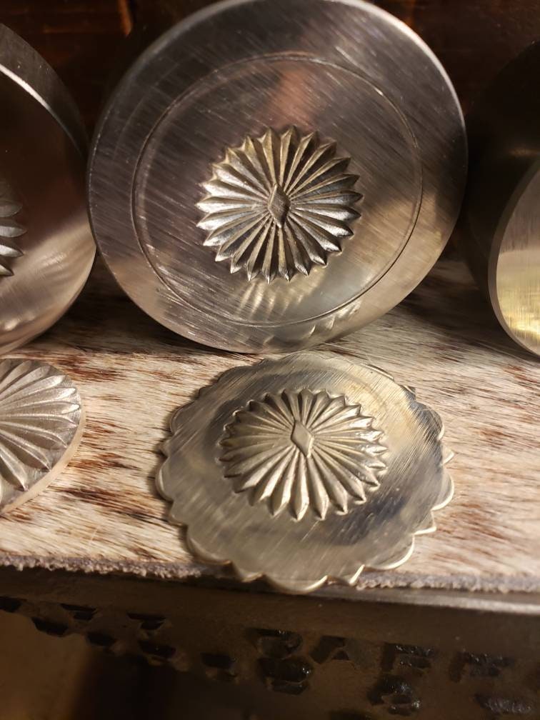 Impression Dies - Southwest Diamond Concho-3 SIZES AVAILABLE- 2 inch 1.5 inch/1 inch And SETS