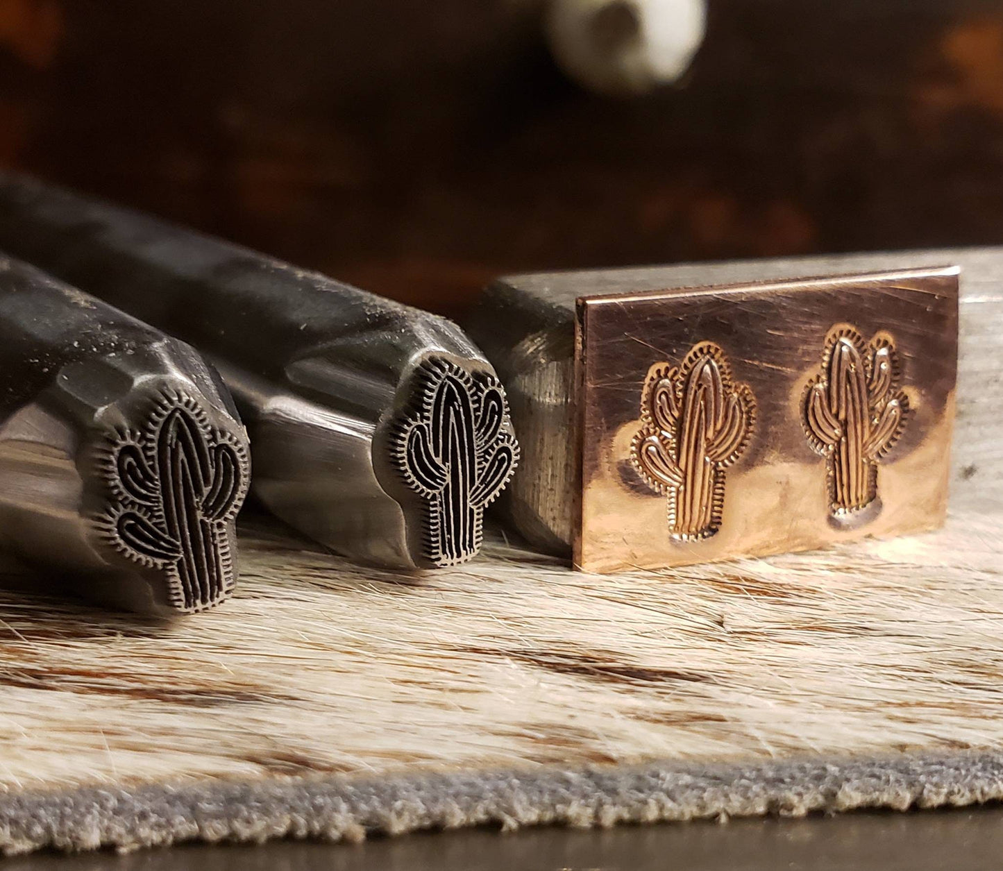 Saguaro Cactus Metal Stamp