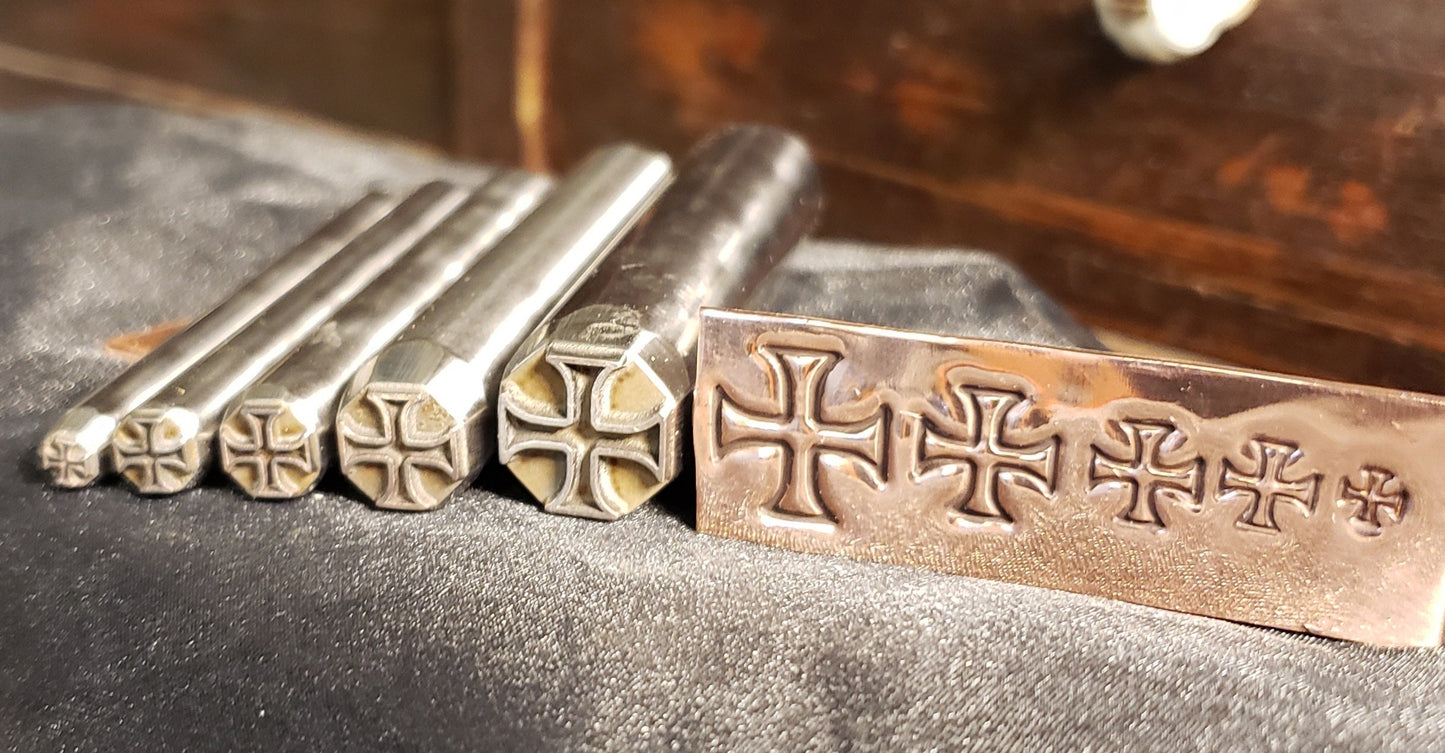 Maltese Cross- Metal Stamp