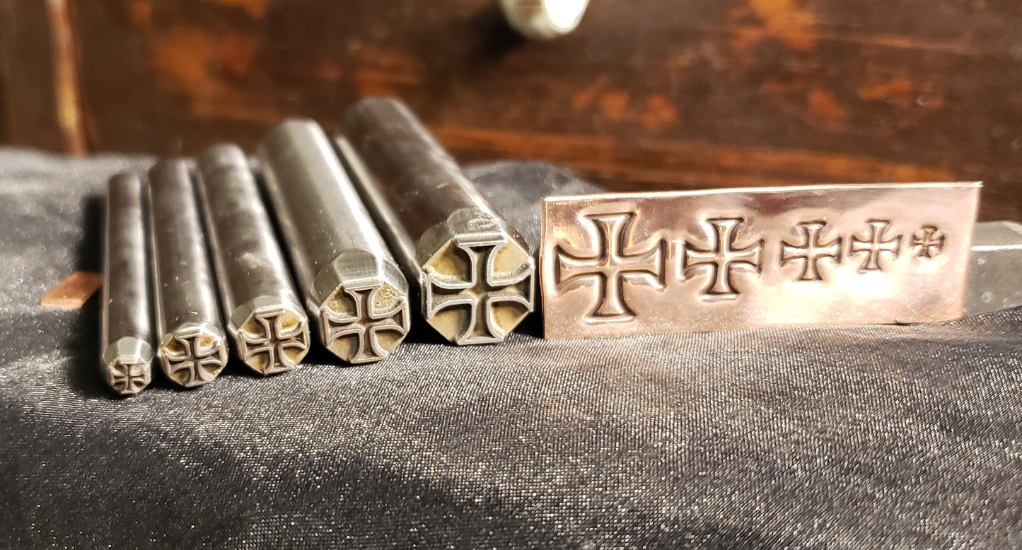 Maltese Cross- Metal Stamp