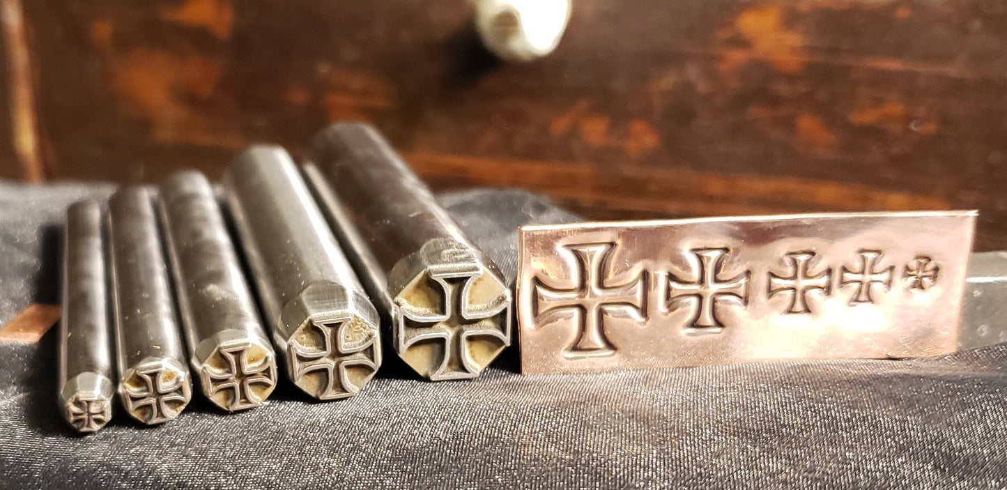 Maltese Cross- Metal Stamp