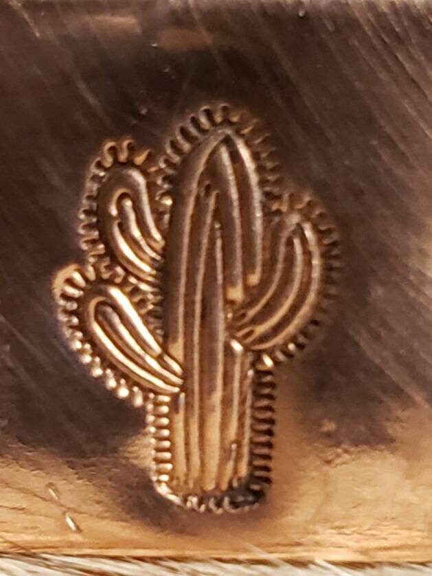 Saguaro Cactus Metal Stamp