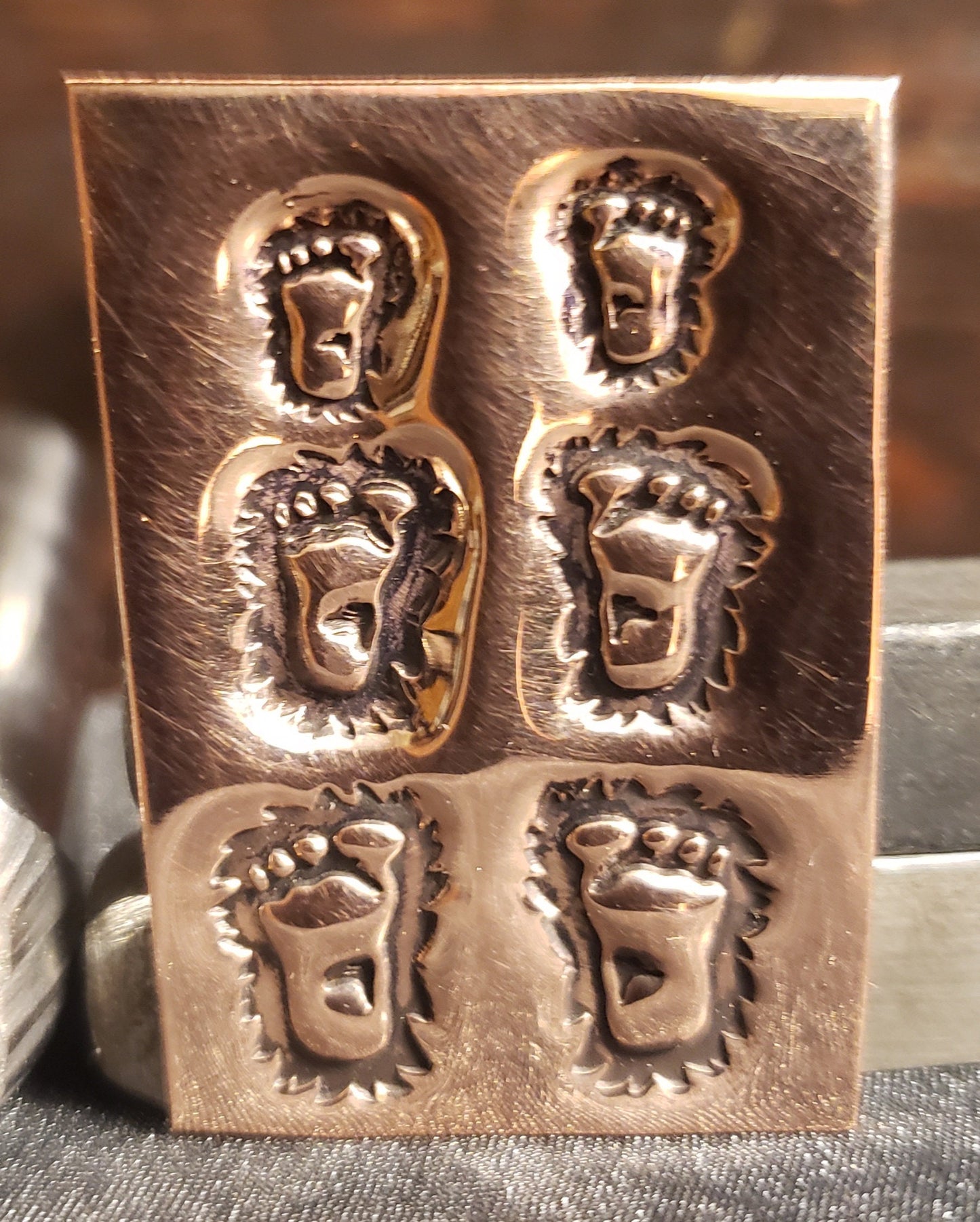 CRYPTID- Bigfoot Footprints-Right Foot/Left Foot Metal Stamp
