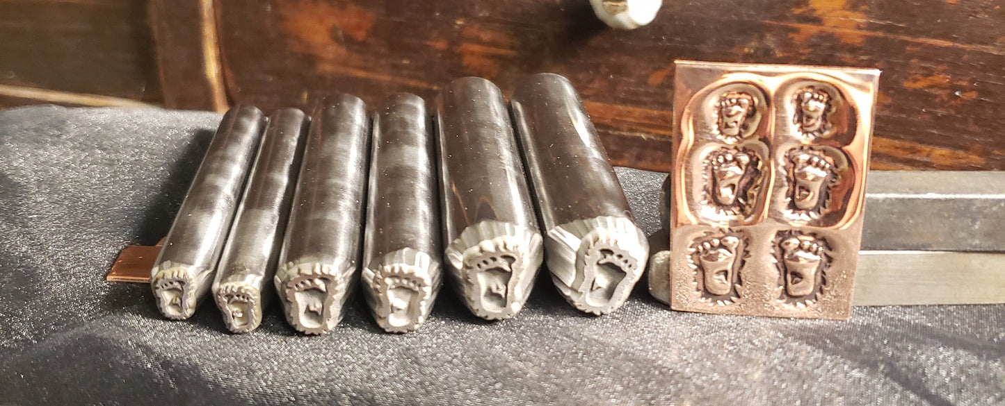 CRYPTID- Bigfoot Footprints-Right Foot/Left Foot Metal Stamp