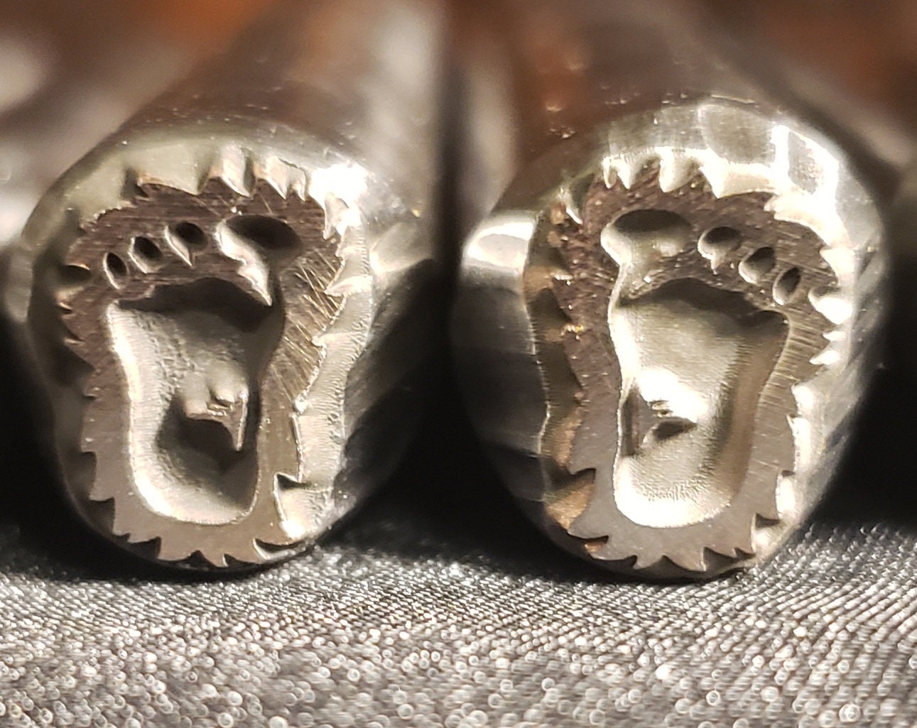 CRYPTID- Bigfoot Footprints-Right Foot/Left Foot Metal Stamp