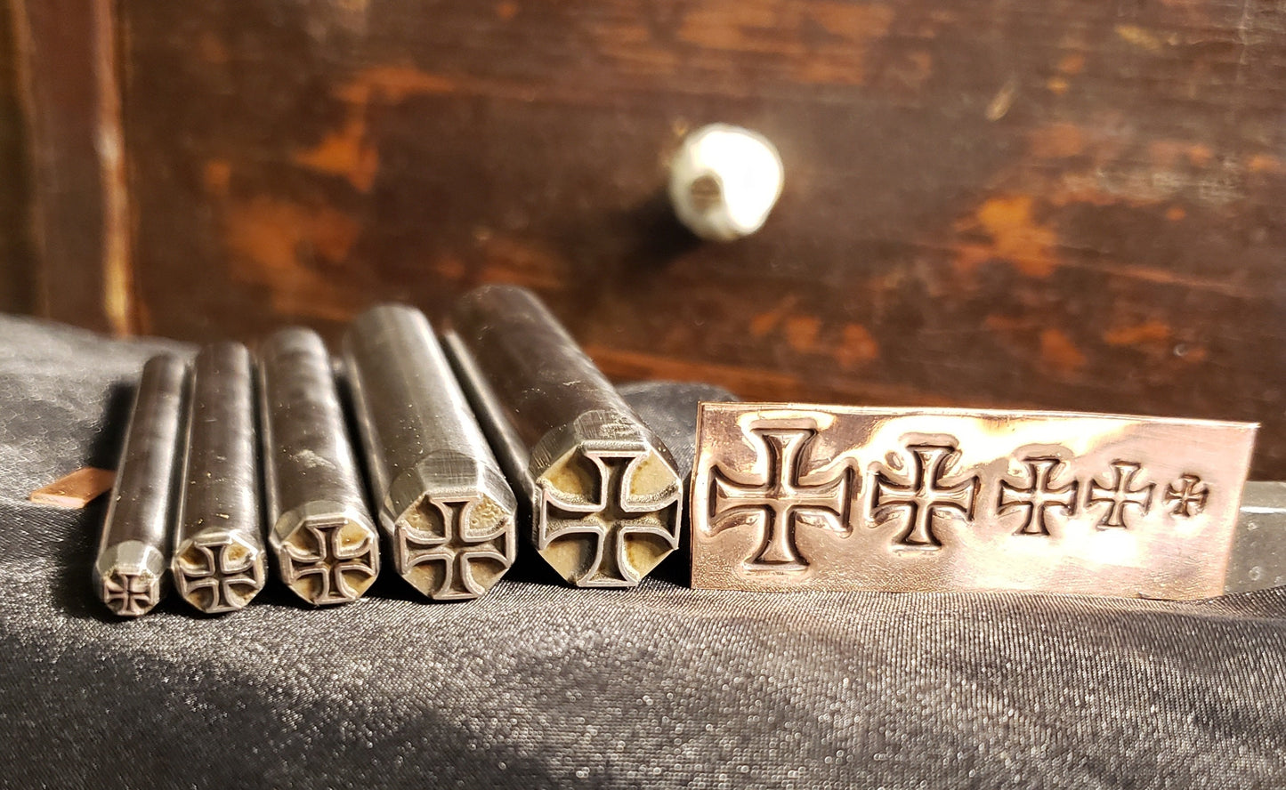 Maltese Cross- Metal Stamp