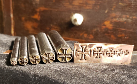 Maltese Cross- Metal Stamp