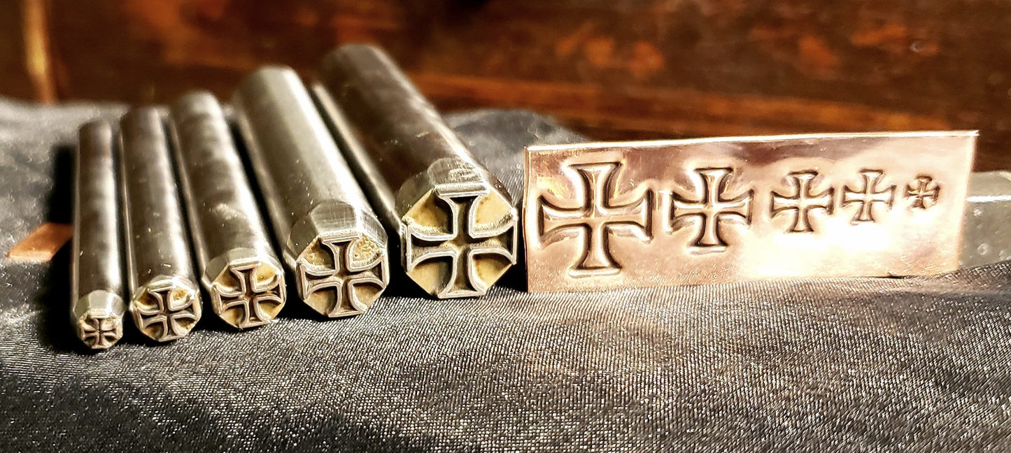 Maltese Cross- Metal Stamp