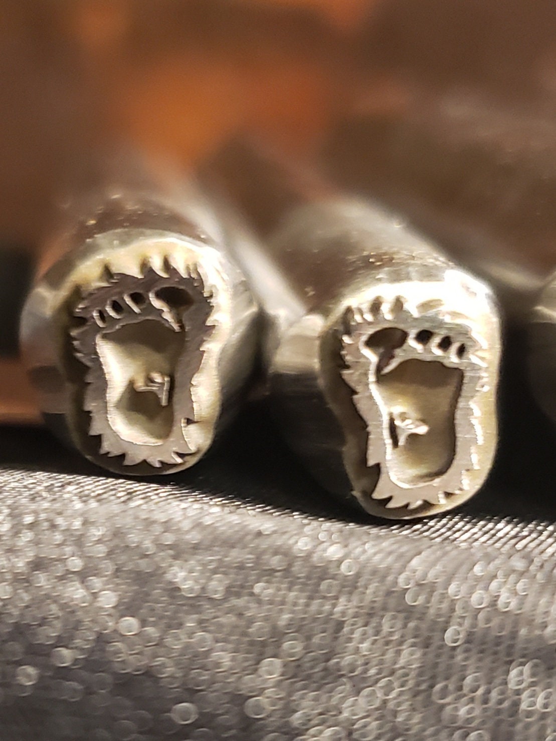 CRYPTID- Bigfoot Footprints-Right Foot/Left Foot Metal Stamp