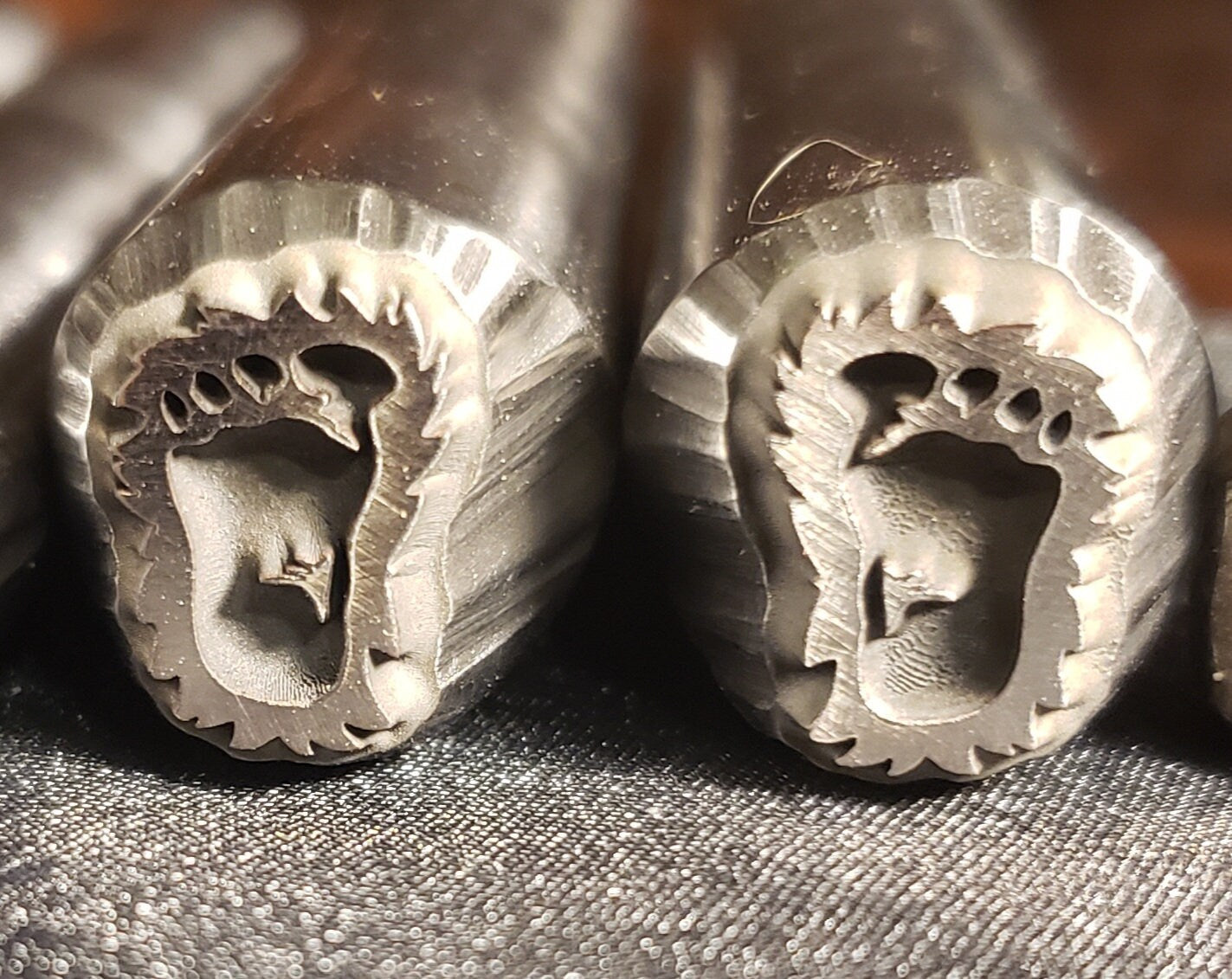 CRYPTID- Bigfoot Footprints-Right Foot/Left Foot Metal Stamp