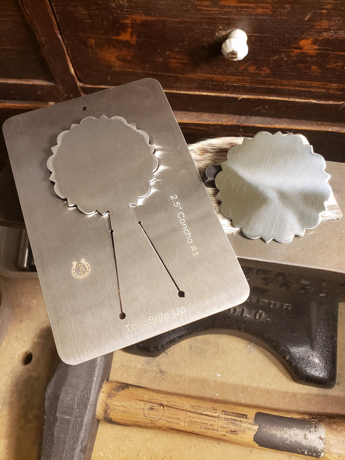 2.5” Concho Pancake Die #1