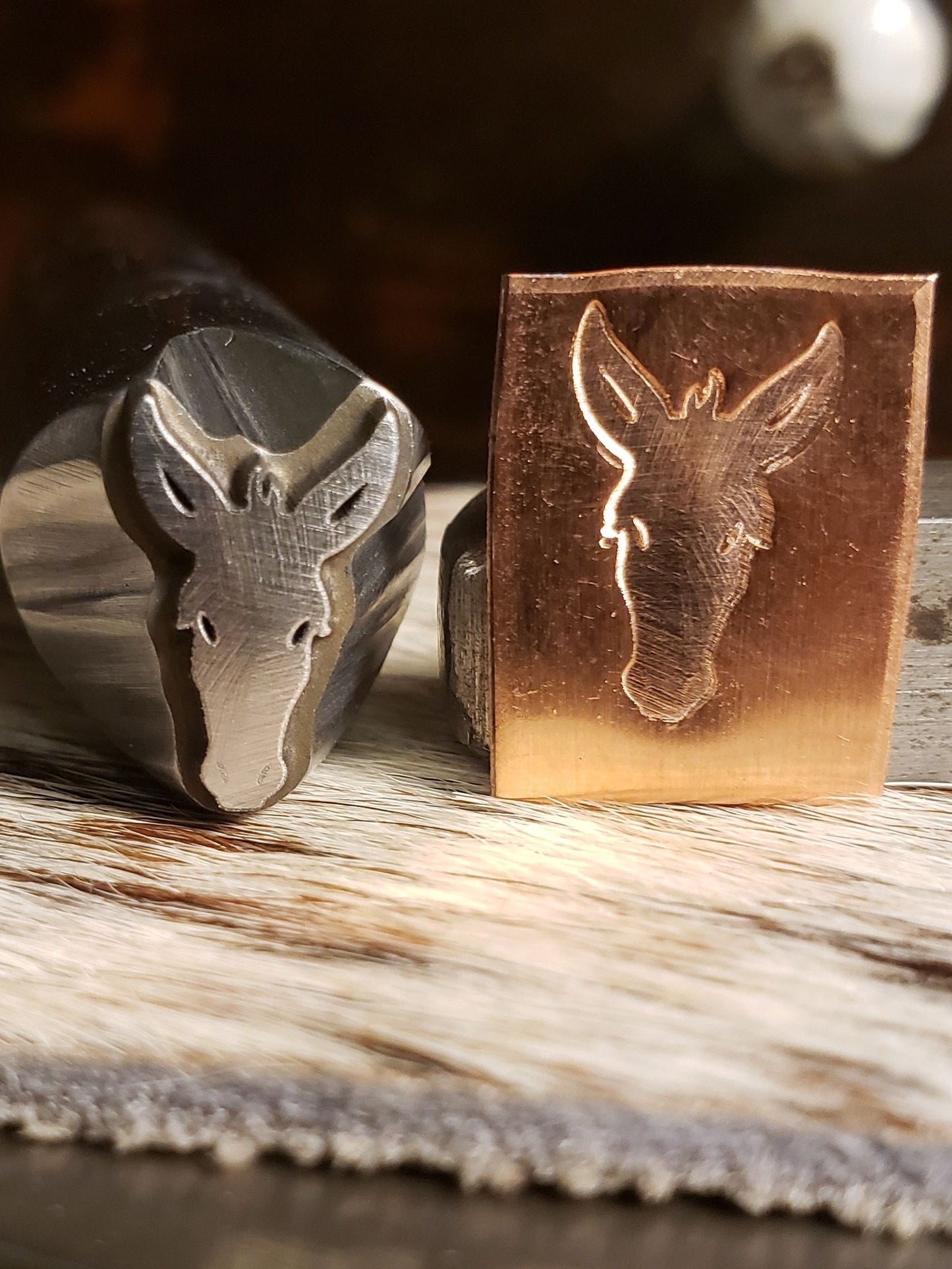 John Henry Donkey Metal Stamp