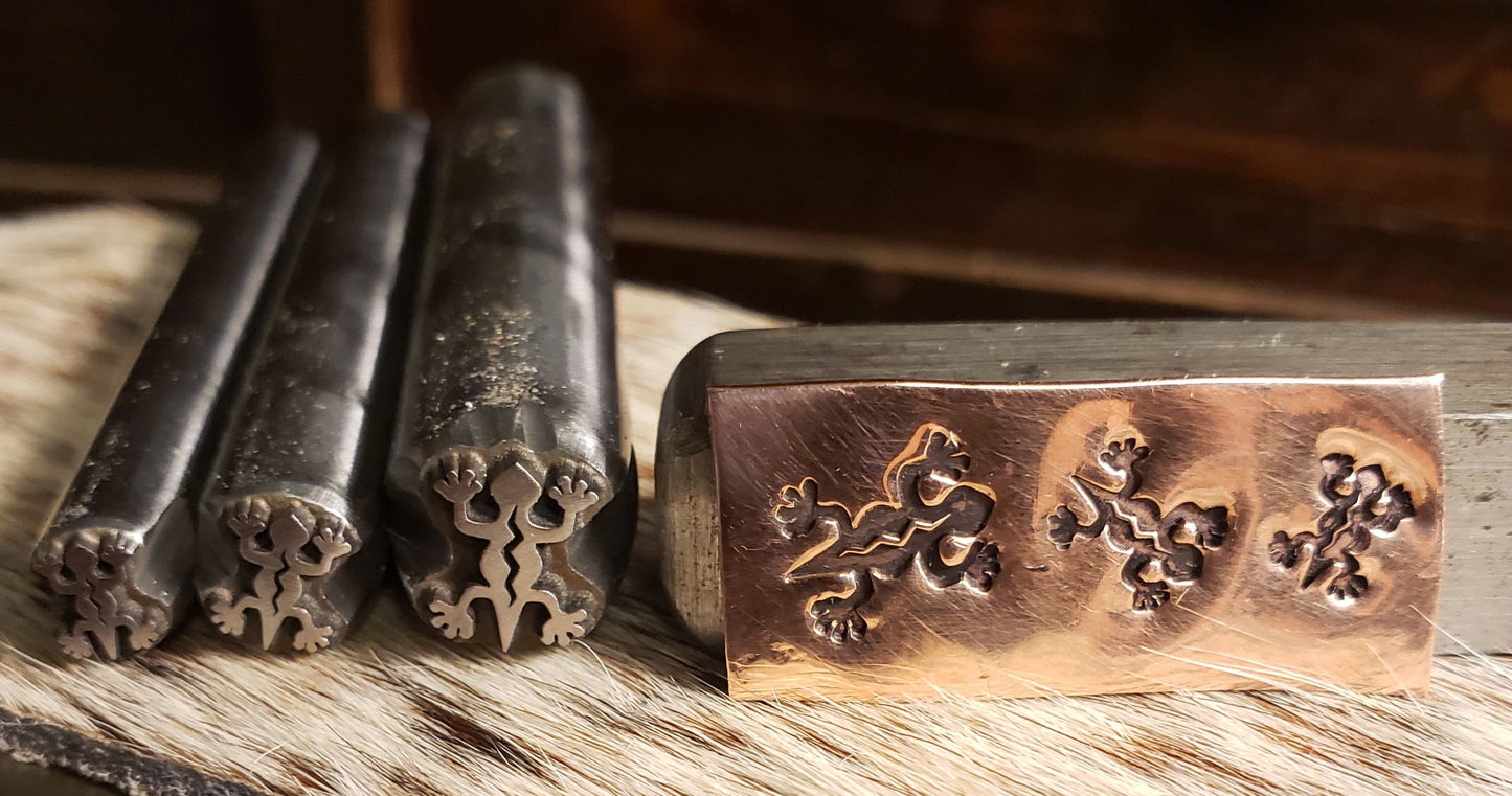 Arizona Gecko Metal Stamp