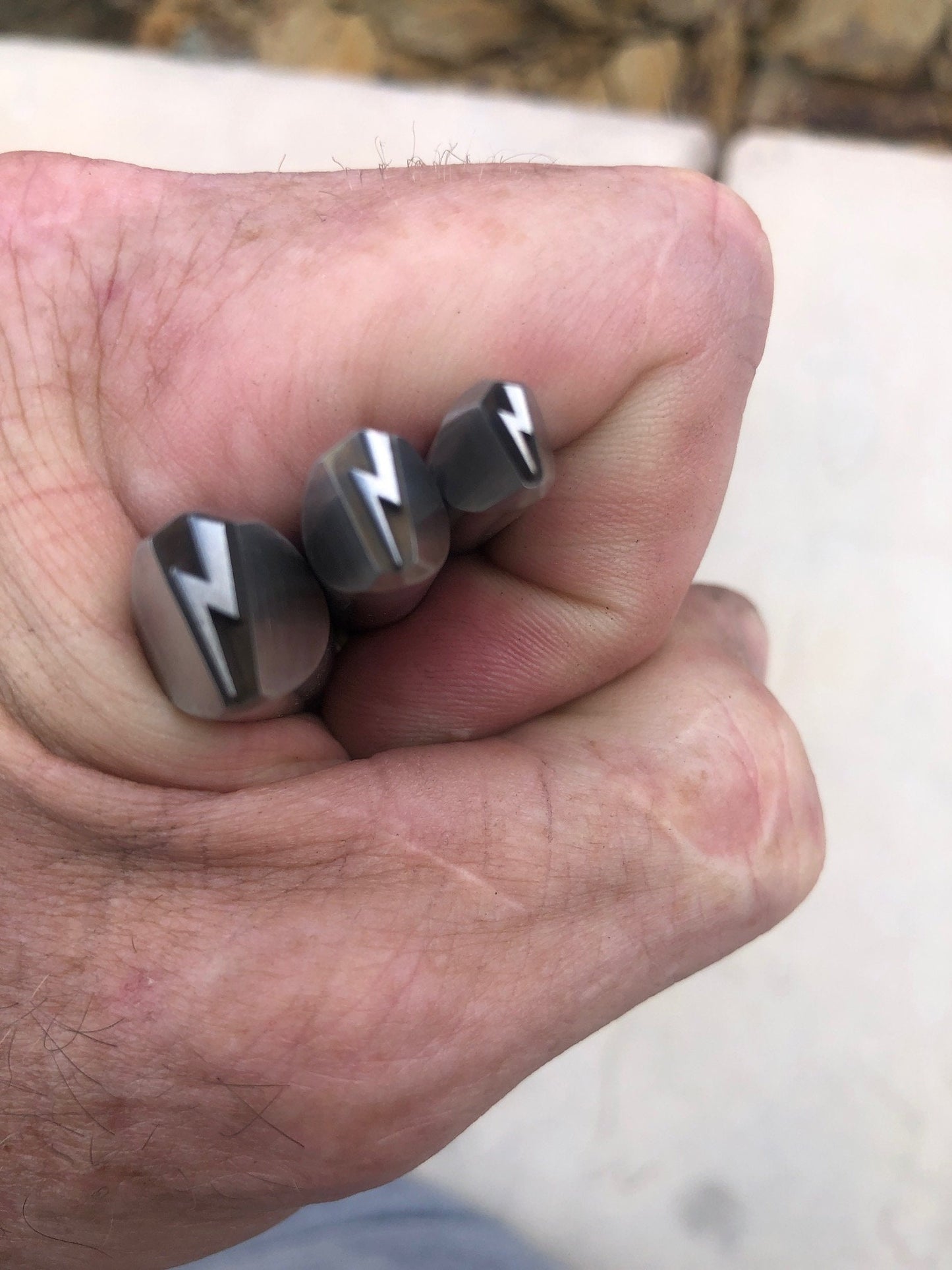 Lightning Bolt-Metal Stamp