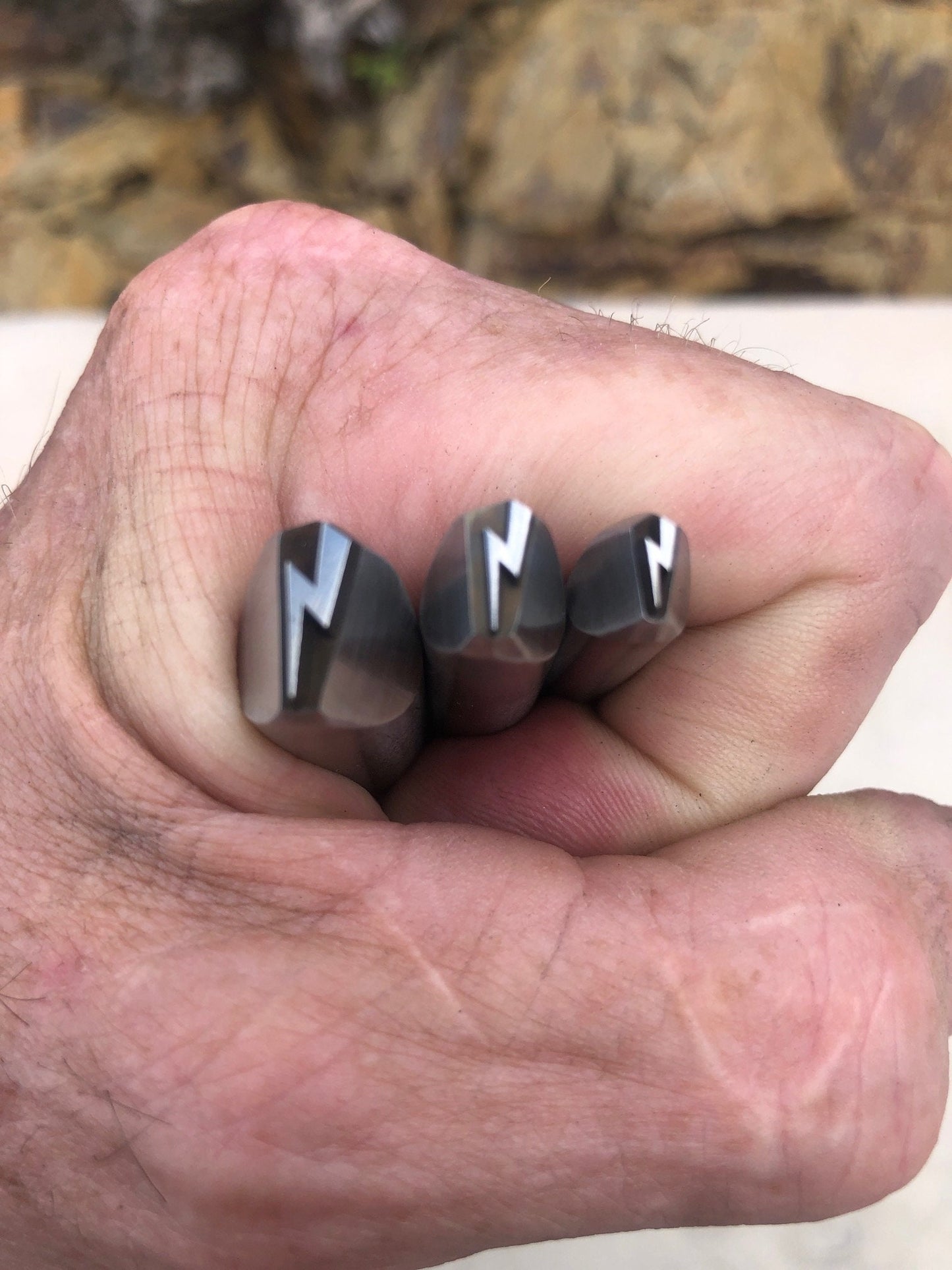 Lightning Bolt-Metal Stamp