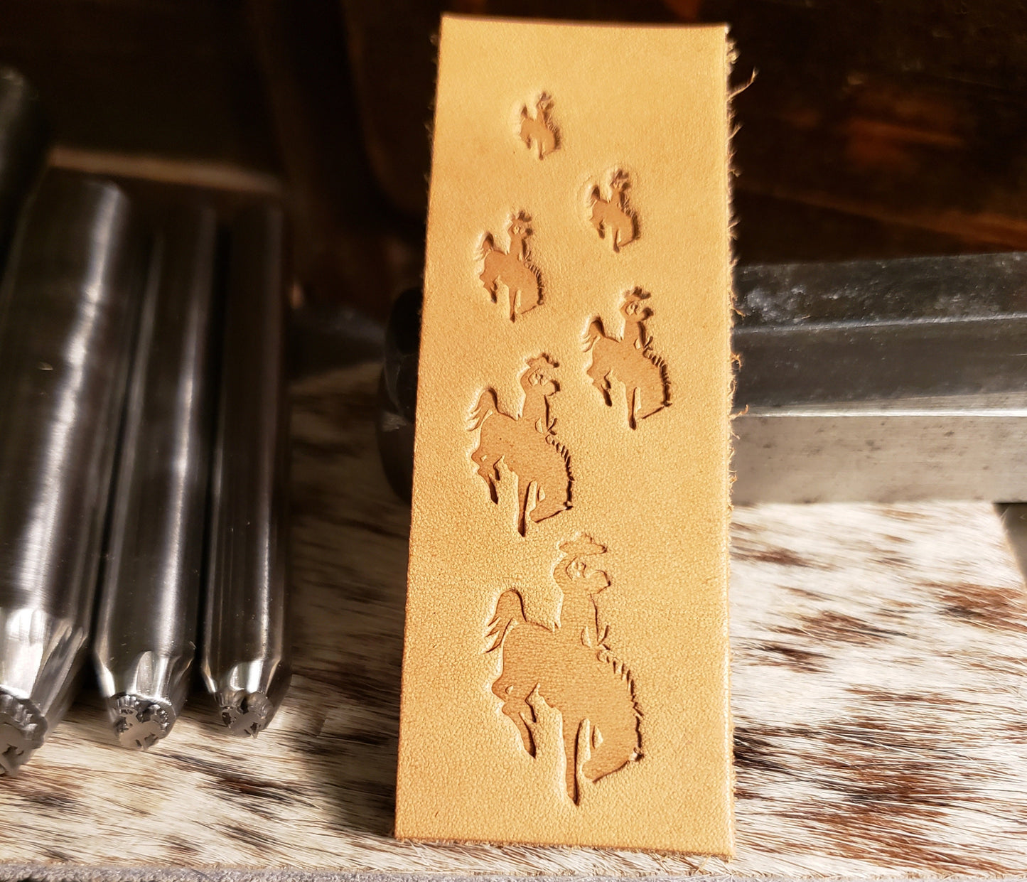 Let Er Buck - Metal Stamp