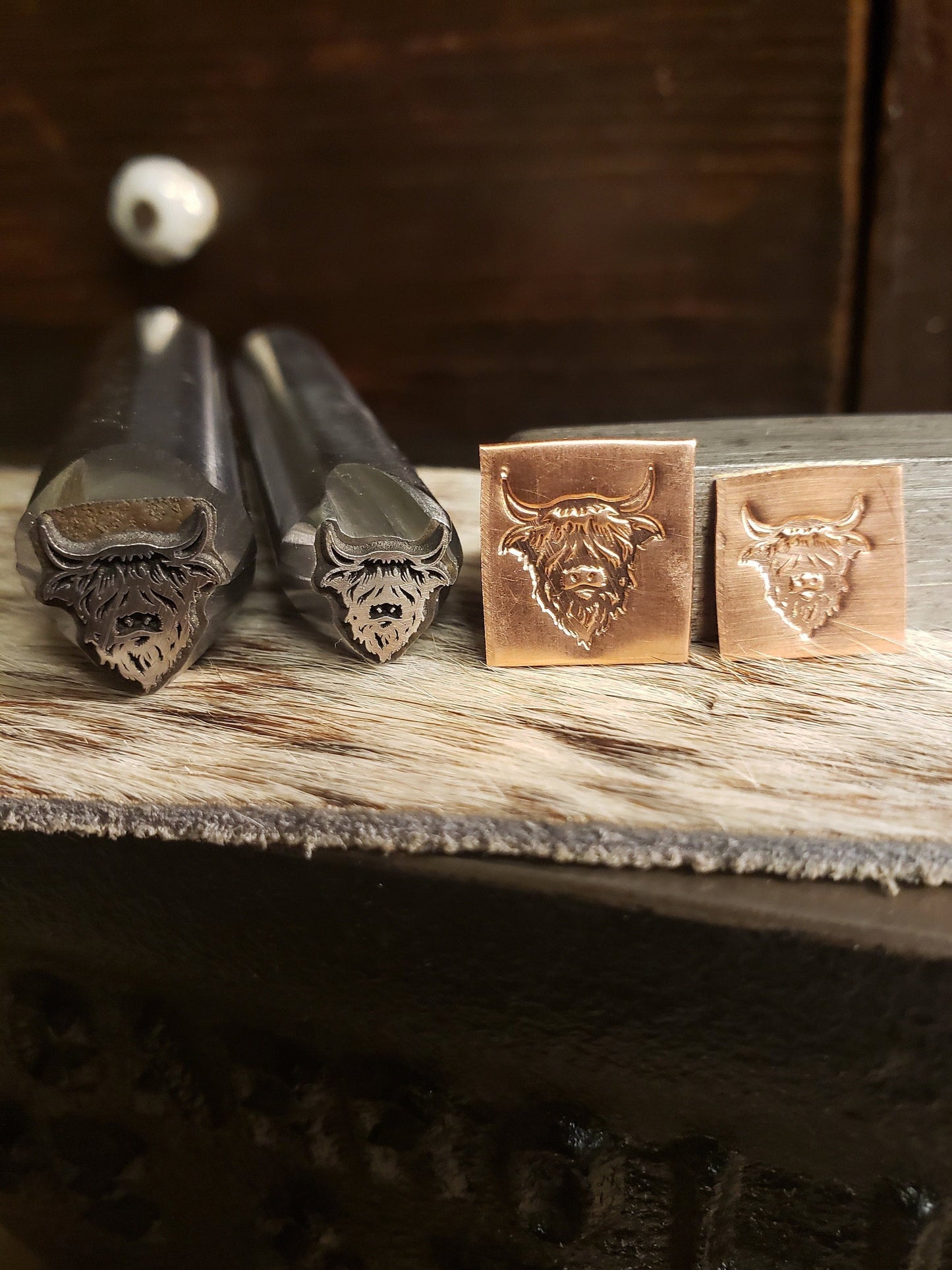 Highland Cow "Harry" Metal Stamp