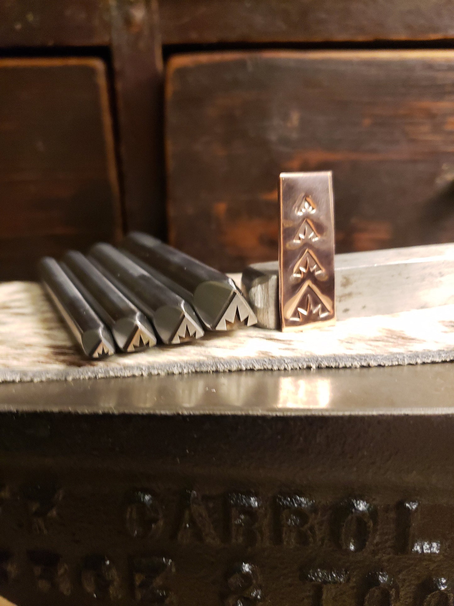Glorieta Mountain Metal Stamp: Deep Impression, Concho Compatible