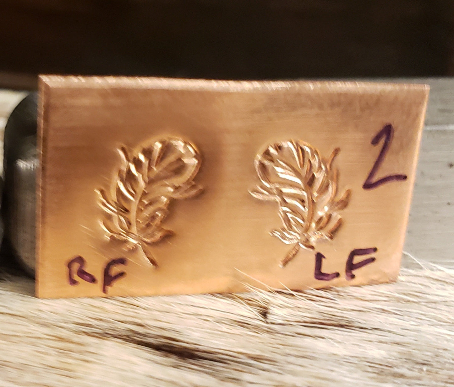 Metal Stamp-Feathers 3 DESIGNS AVAILABLE