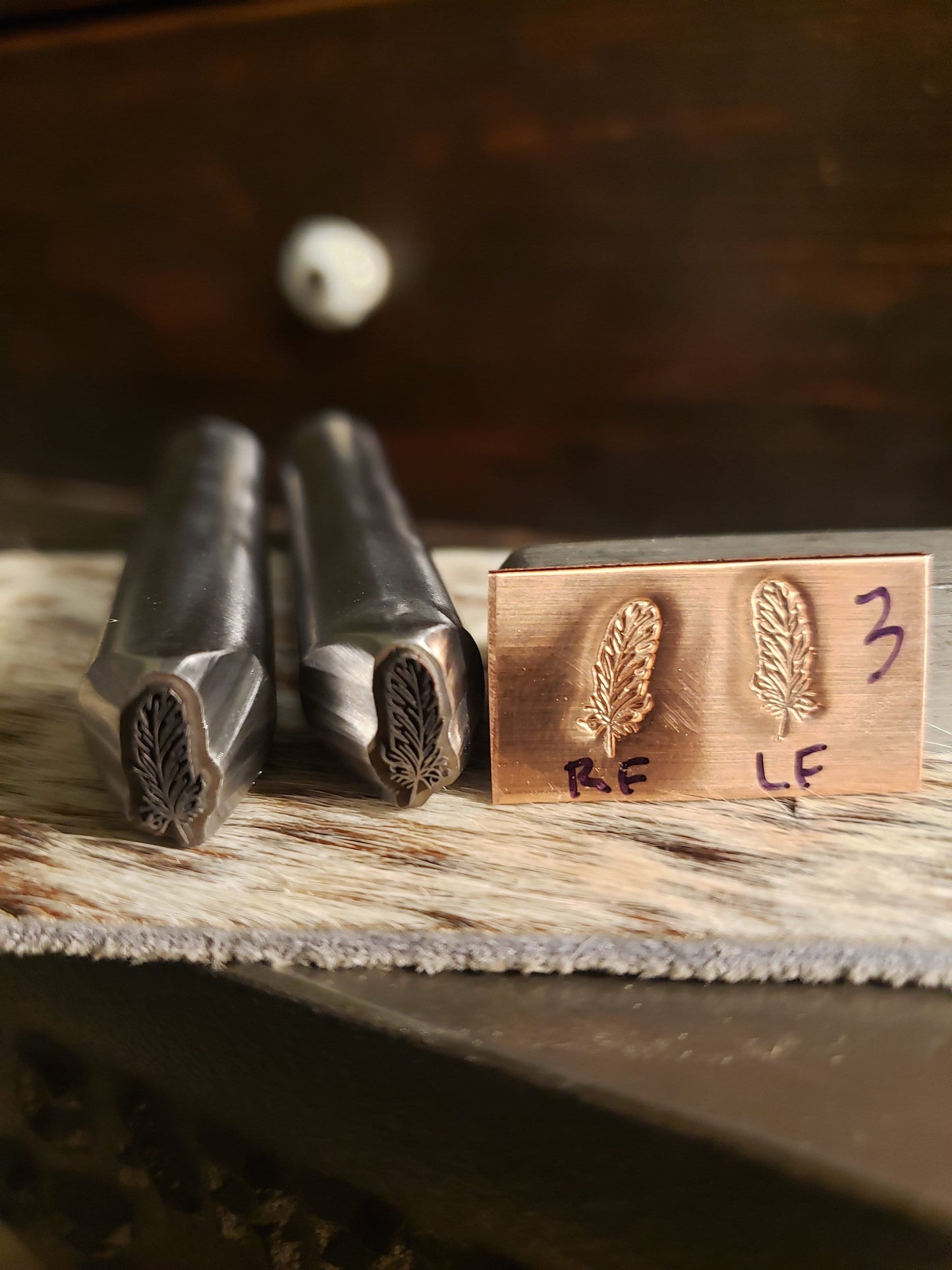 Metal Stamp-Feathers 3 DESIGNS AVAILABLE