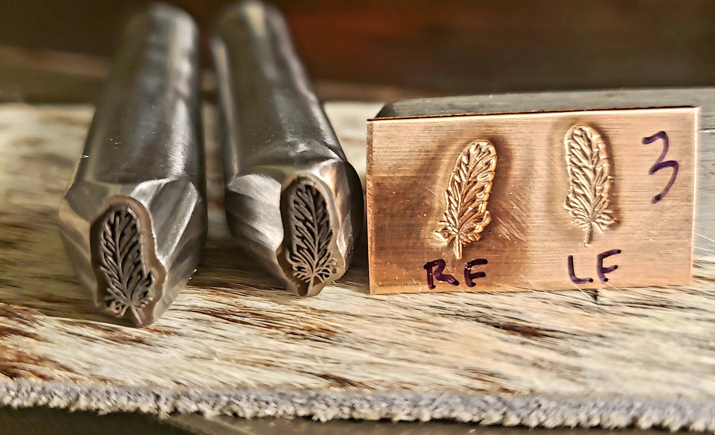 Metal Stamp-Feathers 3 DESIGNS AVAILABLE